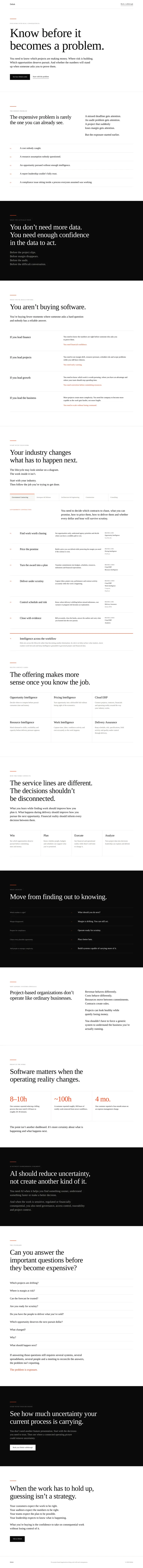 Deltek landing page designed from the Kit's positioning read